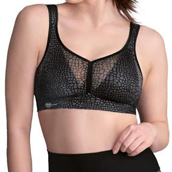 Anita Women's Air Control Delta Pad Sports Bra - Black Polyamide - Size 40B