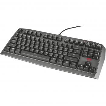 Trust GXT 870 - Teclado mecánico TKL con retroiluminación LED integral, negro