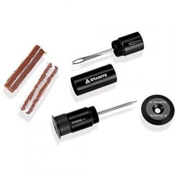 Kit de reparación tubeless Granite Design Stash - Negro, incluye 4 tapones para neumáticos y mango oculto