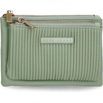 Monedero Pepe Jeans Aurora dos compartimentos verde