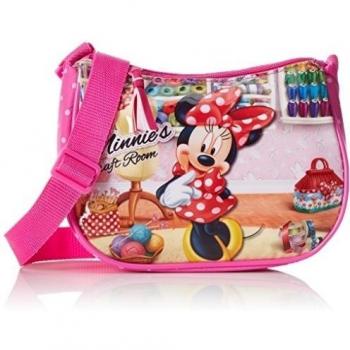 Disney Minnie's Craft Room - Bolso Bandolera, 2 Litros, Color Rosa