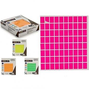 Pincello S3600718 Etiquetas Autoadhesivas Rectangular, 12 x 18 mm, 400 unidades