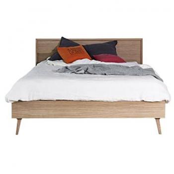 Cama infantil de madera maciza y panel de fibras 140x200 cm