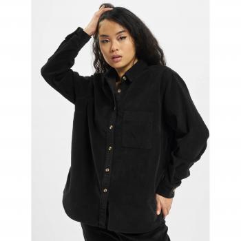 Urban Classics Women's Black Corduroy Oversized Shirt
