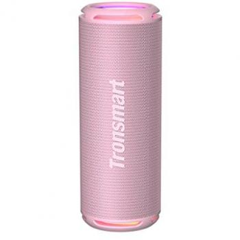Tronsmart T7 Lite Altavoz Inalámbrico Exterior Portátil Rosa - Altavoz Bluetooth 5.3, Potente, Luz LED de Color, Impermeable IPX7, 24H de Reproducción, Son