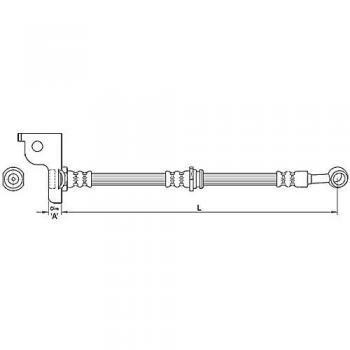 Metzger 4110139 Tubo flexible de frenos