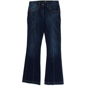 Roberto Cavalli Women's Blue Cotton Stretch Low Waist Cropped Jeans - W26