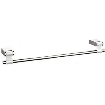 Toallero de baño 35cm para atornillar Cromo/Blanco Iris Manillons Torrent