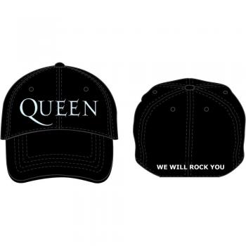 Queen Sonic Silver Logo Gorra de Beisbol Negro
