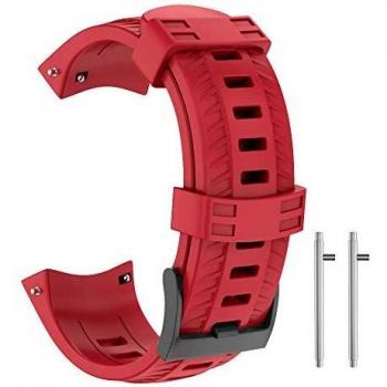 Isabake Correa para Suunto 9, Correa de Silicona Suave Correa de Repuesto de tamaño Ajustable Compatible con Suunto 9 / Spartan Sport Wrist HR Baro/Suunto D5