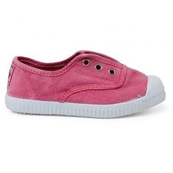 Zapatillas de Lona Efecto Desgastado Sin Cordones para Niños Talla 36 Color Rosa Blossom