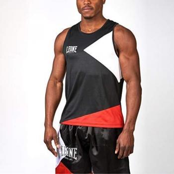 Leone 1947 Fighter Life - Camiseta de Tirantes para Hombre, Hombre, AB210, Negro, XX-Large