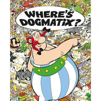 Where's Dogmatix? - Juego de mesa, incluye un tablero ilustrado, figuras de personajes, cartas de acción y un libro de instrucciones; diseñado para 2-4 jugadores, recomendado para mayores de 7 años, fomenta la observ
