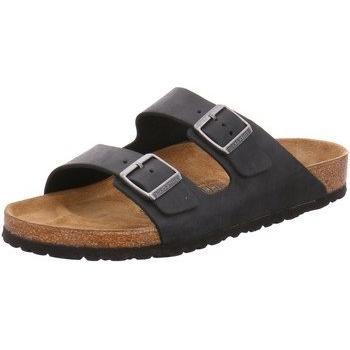 Birkenstock Arizona Black Oiled Leather Sandals, Size UK 9.5