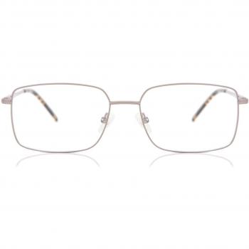Gafas Recetadas Rectangulares Montura Completa Metálica Plateadas para Hombre - Gafas Anti-Azules - SmartBuy Collection