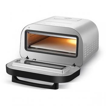 Horno Eléctrico para Pizza Kitchen Chef PIZZAPRO1700 - 1700W, Diámetro de 32 cm, Temperatura Regulable 80-400°C