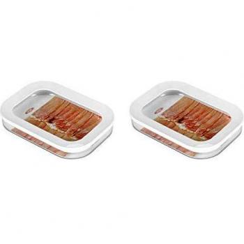 Recipiente de Almacenamiento para Queso y Fiambre Modula Mepal - Contenedor de Alimentos con Tapa - Ideal para Carne Fría, Tocino y Queso en Lonchas - Capacidad 550 ml