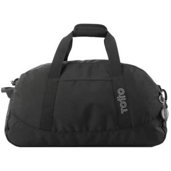 Totto Bolsa de Deporte Negra Active M - Práctica Bolsa Mediana, Adultos Unisex, Negro