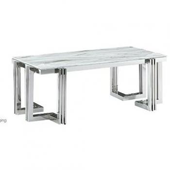 Mesa de Comedor DKD Home Decor Cristal Acero (180 x 90 x 76 cm)