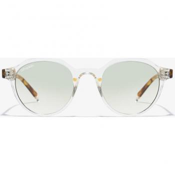 Gafas de sol unisex D.Franklin lente redonda y acabado transparente Ultra Light S Round Trans Grey / Grey