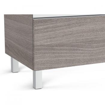 Roca - Juego de 4 patas para mueble de baño The Gap Roca, set de 4 patas de 110 mm en aluminio, diseño moderno y funcional, compatible con muebles de baño The Gap