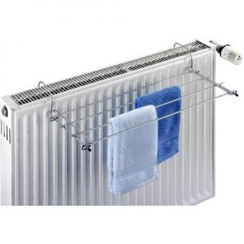 Secador de Ropa para Radiador Metálico - Plata - 2,40 m