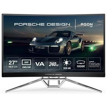 AOC AGON PD27 Porsche Design 27 LED Monitor 2560 x 1440 2K Ultra HD VA LCD Flicker-Free 240Hz Black