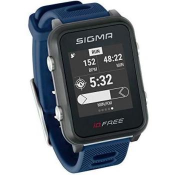 iD.FREE reloj multideportivo con GPS para el aire libre y navegación, notificaciones inteligentes, Geocaching, medición de pulso en la muñeca, a prueba de agua, incl. soporte para bicicleta, blue