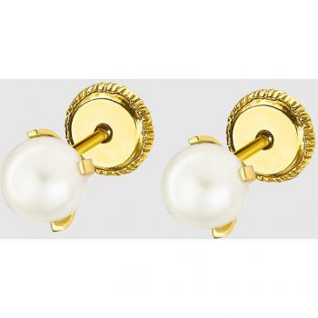 Pendientes Perla Time Road LG00200 Oro 9K Infantil