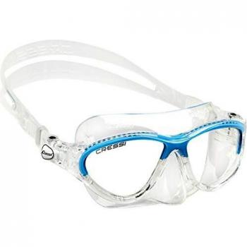 Cressi Kids Moon, Gafas de Snorkel Buceo para Niños de 7-15 anos, Azul