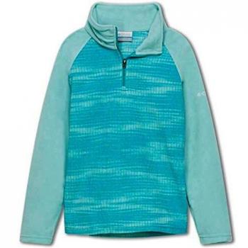 Columbia Glacial II Fleece Print Half Zip - Chaqueta de Forro Polar para niña, Unzutreffend, Niñas, Color Geyser Diamond, tamaño Medium