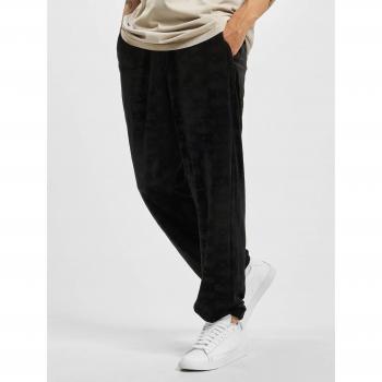Southpole AOP Velour Tracksuit Pants Black Unisex L