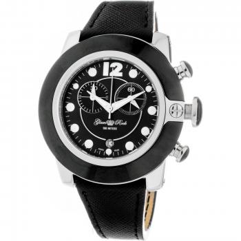 Reloj Mujer Glam Rock GR32118 Ø 44 Mm Negro Cuero