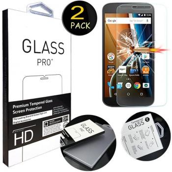 [2 Pack] Moto G4 Protector de Pantalla, MYTHOLLOGY Premium Cristal Vidrio Templado [Alta Transparencia] Protector de Pantalla para Motorola Moto G4 / Moto G4 Plus 5.5
