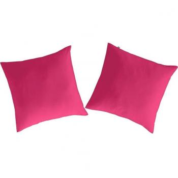 Juego de 2 fundas de almohada Naf Naf Casual fucsia