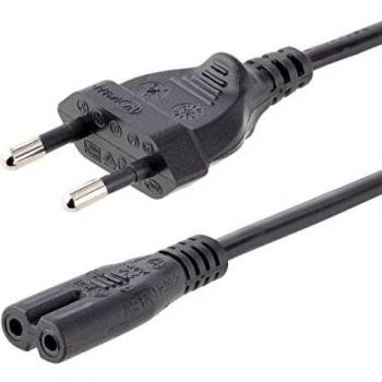 StarTech.com Cable de 2m de Alimentación para Ordenador Portátil o Impresora, UE a C7, 2,5A 250V, 18AWG