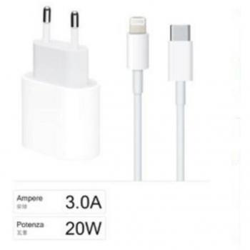 Kit Cargador Rápido Lightning 20W 3000mA para Smartphone - CA-S047