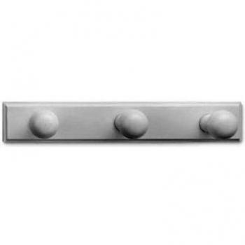 INOFIX 66563 Colgador 3 Perchas Madera, Blanco, 60x360x70 mm