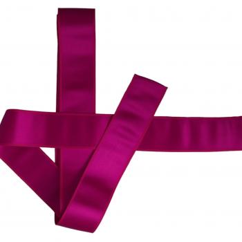 Dolce & Gabbana Fuchsia Pink Silk Waist Belt for Women - Size IT38 | XS