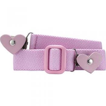Playshoes Elastik-Gürtel Herz-Clip uni - cinturón Niñas, Rosa, 116-140