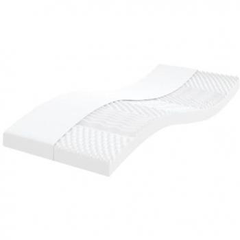 Colchón de espuma de 7 zonas dureza 20 ILD blanco 80x210 cm