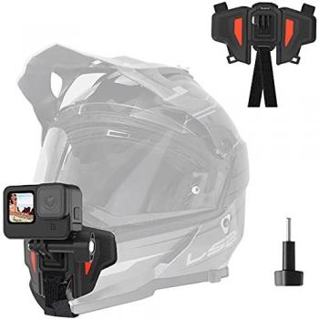 Correa de Montaje para Casco de Motocicleta TELESIN, Soporte Frontal Flotante para GoPro Hero 13/12/11/10/9/8/7/6/5