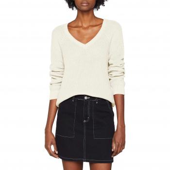 Vila Clothes Vimyntani Knit Pointelle L/s Top-Noos suéter, Marfil