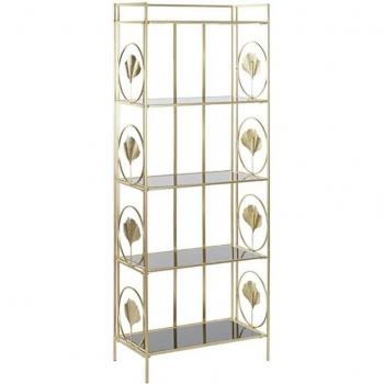 Estantería metal cristal DKD Home Decor 60x32x161,5 cm