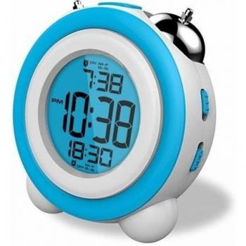 Daewoo - Reloj Despertador Digital DCD-220BL, Verde, Blanco