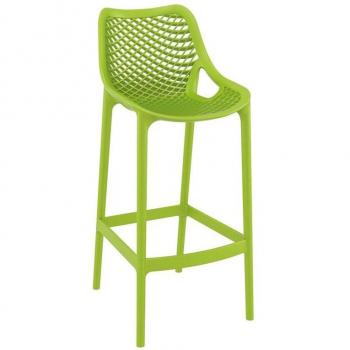 Air 75 Easy Clean Indoor or Outdoor High Cafe Bistro Bar Stool - Tropical Green
