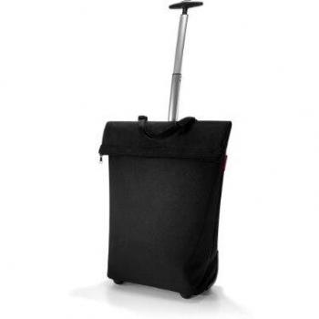 reisenthel Trolley M - Carrito de Dos Ruedas portátil para irte de Compras, con Cremallera y Mucho Espacio para almacenar, Hecho de Tela Repelente al Agua, en Negro