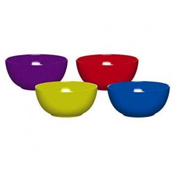 COLOURWORKS Colorworks Cuencos, Multicolor, 15.5x28.5x3.5 cm, 4