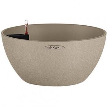 Maceta Autorriego Lechuza Cubeto Stone 40 Beige Arena - Set Todo en Uno
