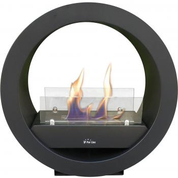 PURLINE URANO Biochimenea de Suelo de diseño Moderno y Cuerpo en Acero